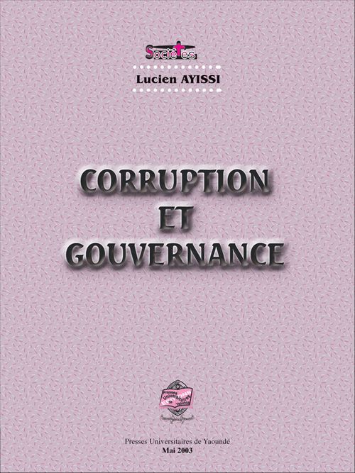 Couverture ebook de Corruption et gouvernance, de Lucien Ayissi