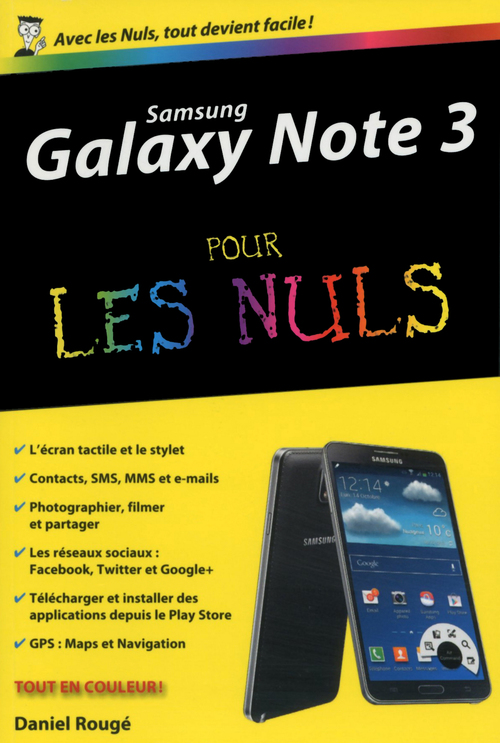 Couverture ebook de Samsung Galaxy Note 3 Poche Pour Les Nuls, de Daniel Rougé