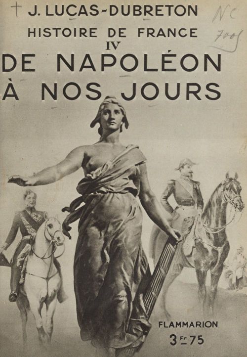 Couverture ebook de Histoire de France (4). De Napoléon à nos jours, de Jean Lucas-dubreton
