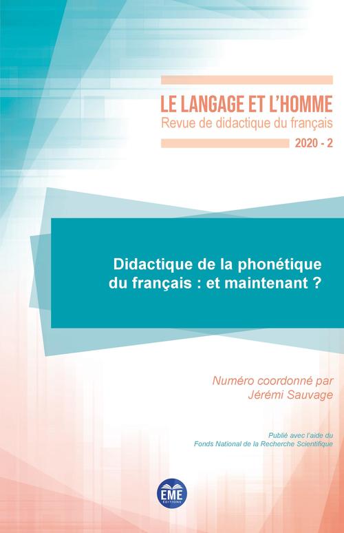Couverture ebook de Didactique de la phonétique du français : et maintenant ?, de Collectif
