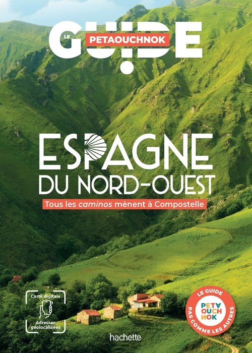Couverture ebook de ESPAGNE NORD-OUEST guide Petaouchnok, de Raphaël de Casabianca, Antoine Delaplace