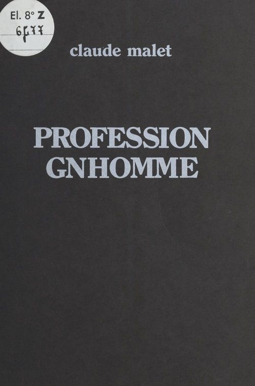 ebook cover of Profession gnhomme, by Claude Malet
