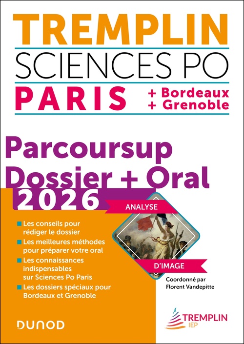 ebook cover of Tremplin Sciences Po Paris, Bordeaux, Grenoble 2026, by Florent Vandepitte, Pierre-Emmanuel Guigo