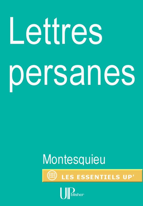 Couverture ebook de Lettres persanes, de Montesquieu