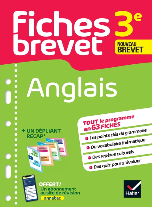 ebook cover of Fiches brevet - Anglais 3e Brevet 2027, by Corinne Touati