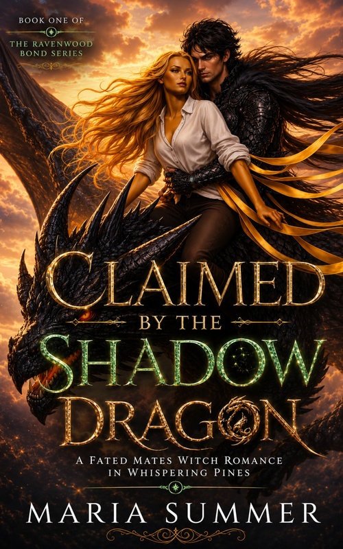 Couverture ebook de Claimed by the Shadow Dragon, de Maria Summer
