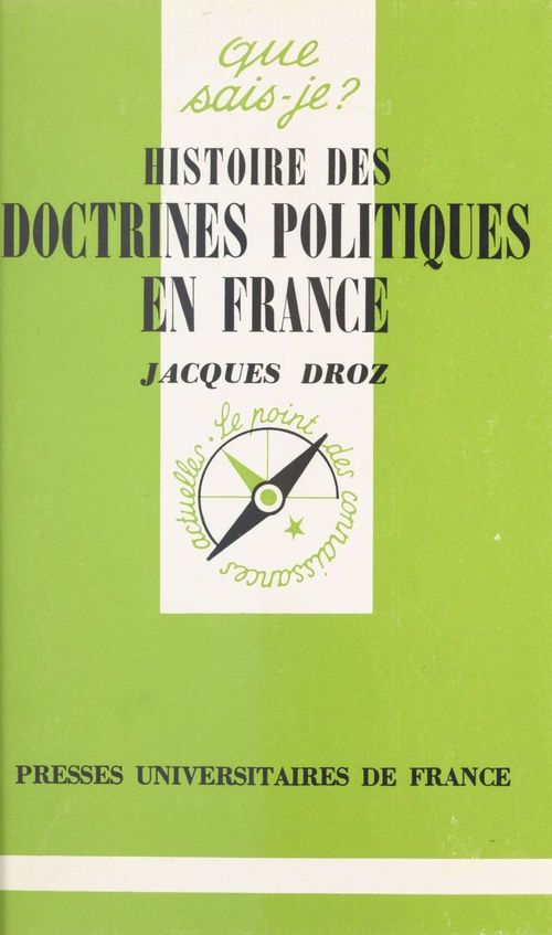 Couverture ebook de Histoire des doctrines politiques en France, de Nicolas Tenzer