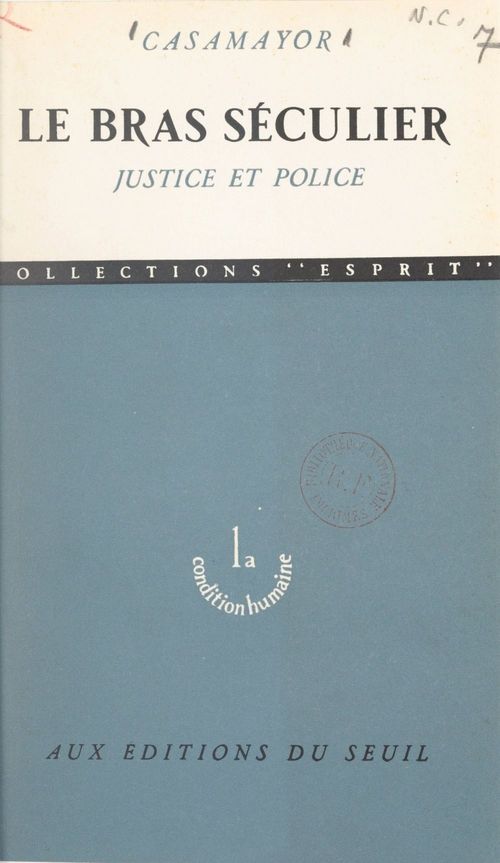 ebook cover of Le bras séculier, by Casamayor