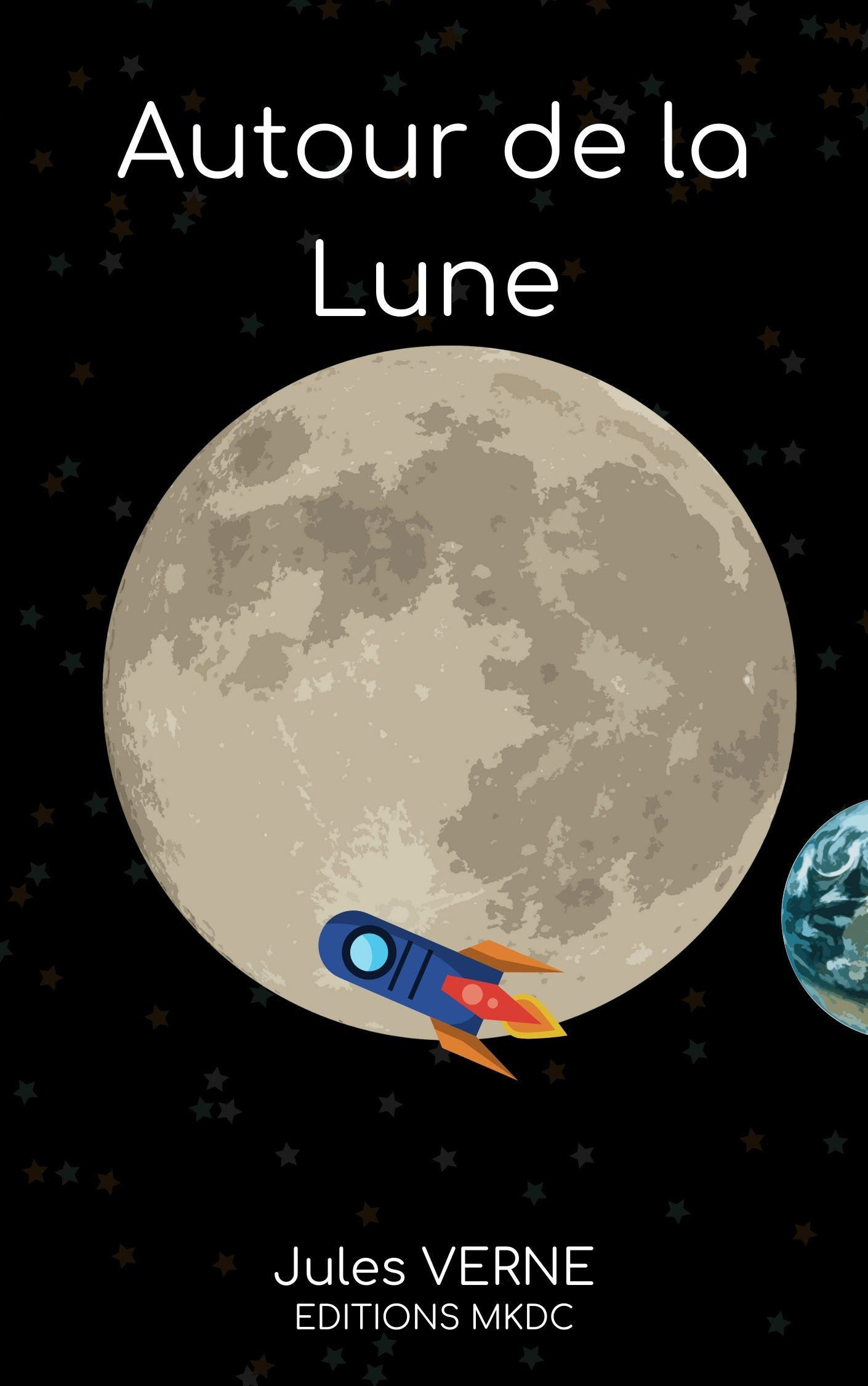 Couverture ebook de Autour de la Lune, de Jules Verne