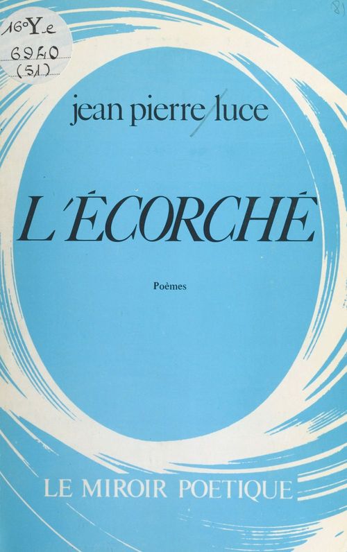 Couverture ebook de L'Écorché, de Jean-Pierre Luce