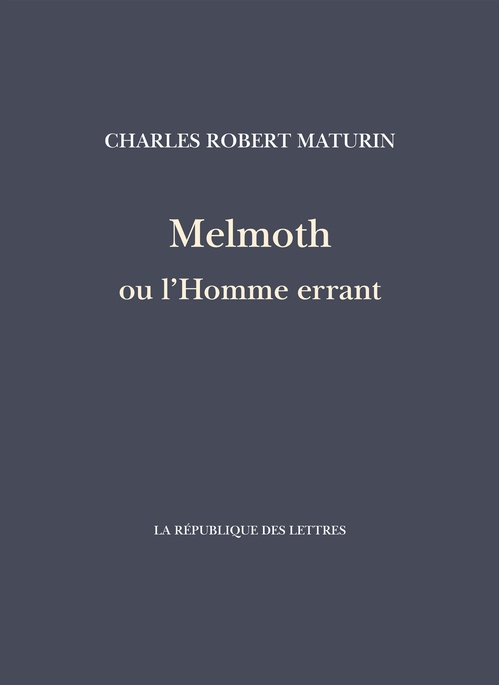 Couverture ebook de Melmoth ou l'Homme errant, de Charles Robert Maturin