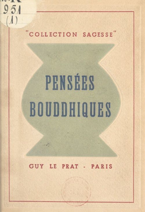 ebook cover of Pensées bouddhiques, by Simone Grene