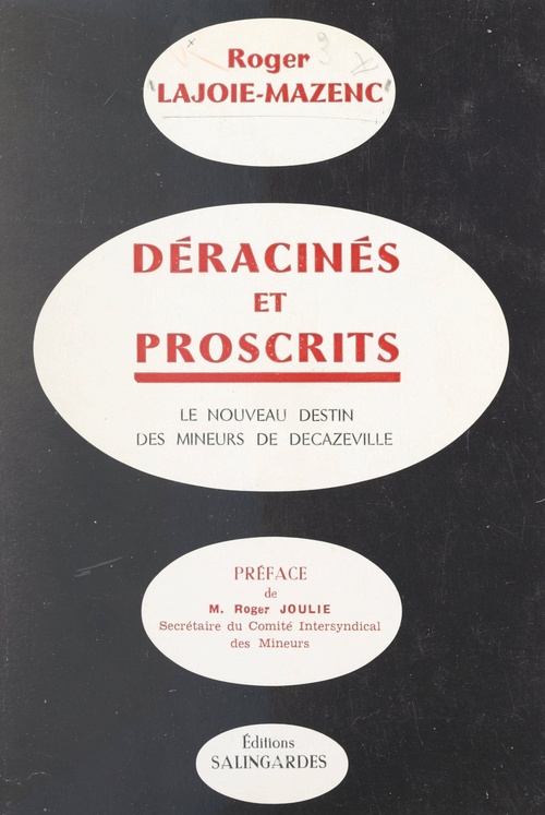 Couverture ebook de Déracinés et proscrits, de Roger Lajoie-mazenc