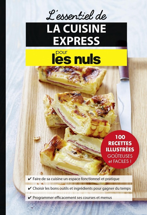 Couverture ebook de Les essentiels de la cuisine express pour les Nuls, de Héloïse Martel