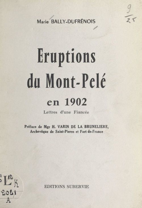 Couverture ebook de Éruptions du Mont-Pelé en 1902, de Marie Bally-Dufrenois