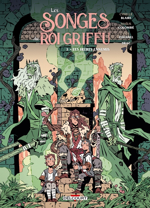 Couverture ebook de Les Songes du roi griffu T03 - Les Frères ennemis, de Maïlis Colombié, Cyrielle Blaire, Ines Zulianel