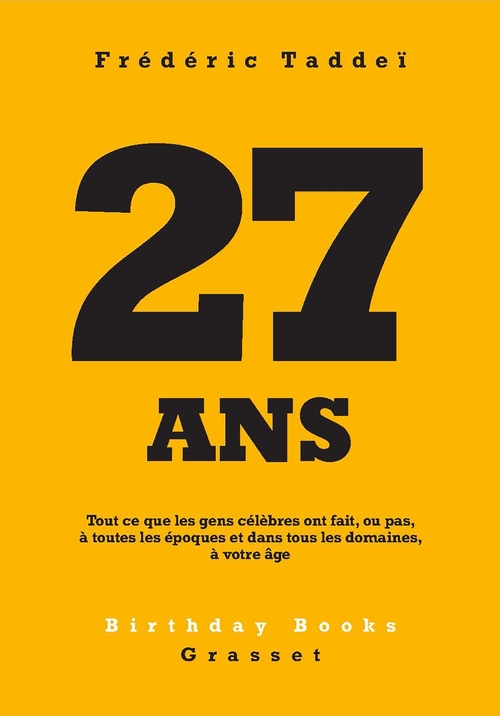 Couverture ebook de 27 ans, de Frédéric Taddeï
