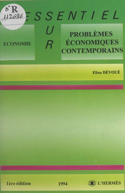 Couverture ebook de Problèmes économiques contemporains, de Devoue