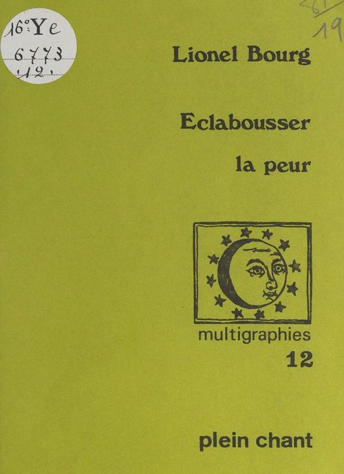 Couverture ebook de Éclabousser la peur, de Lionel Bourg