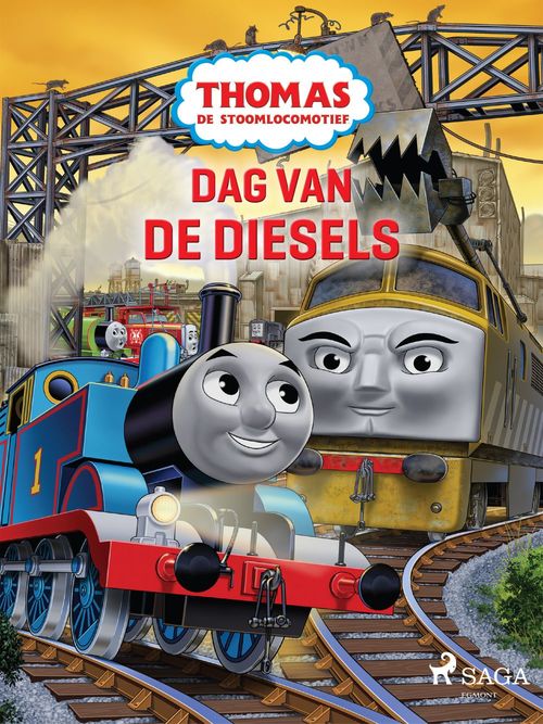 Couverture ebook de Thomas de Stoomlocomotief - Dag van de Diesels, de Mattel
