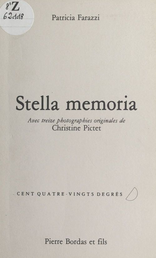 ebook cover of Stella memoria, by Patricia Farazzi