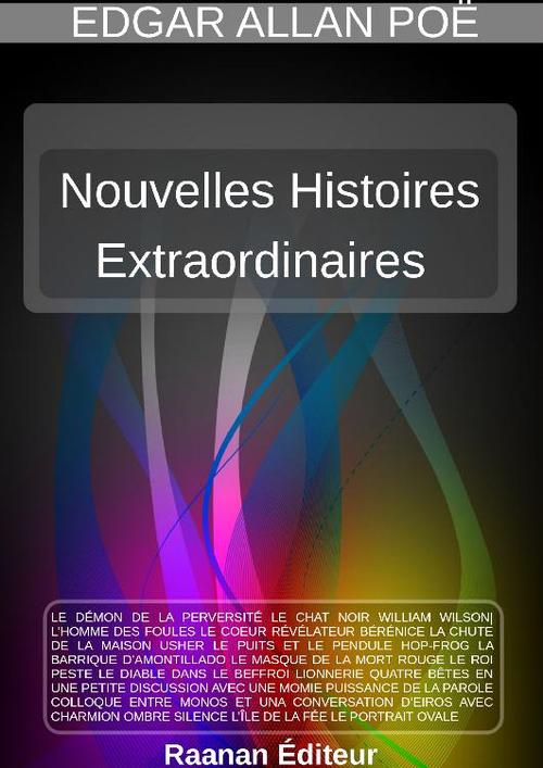 ebook cover of Nouvelles Histoires extraordinaires, by Edgar Allan Poe