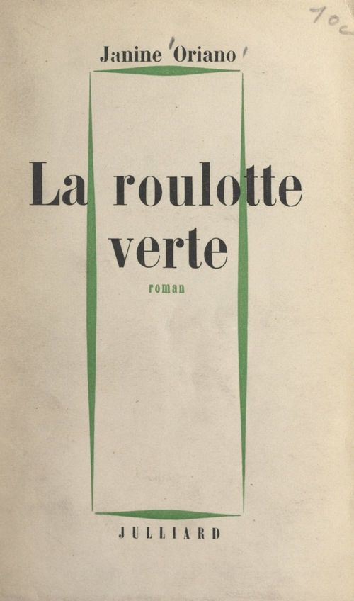 Couverture ebook de La roulotte verte, de Janine Oriano