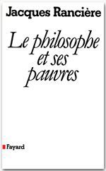 Couverture ebook de Le philosophe et ses pauvres (Nouvelle édition), de Jacques Rancière