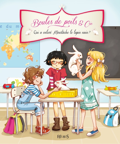 Couverture ebook de Qui a enlevé Moustache le lapin nain ?, de Ariane Delrieu, Olivier Dupin, Juliette Parachini-Deny