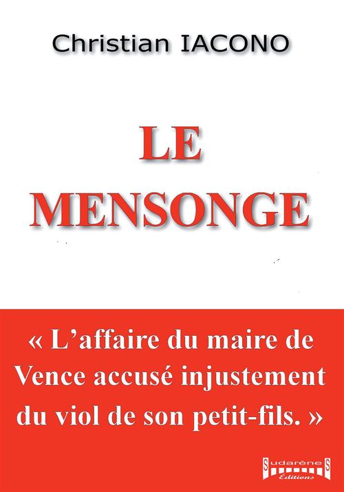 ebook cover of Le mensonge, by Christian Iacono