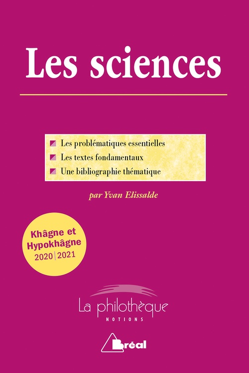 Couverture ebook de Les sciences - Khâgne et Hypokhâgne 2020-2021, de Yvan Elissalde