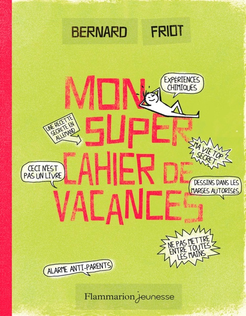 Couverture ebook de Mon super cahier de vacances, de Bernard Friot