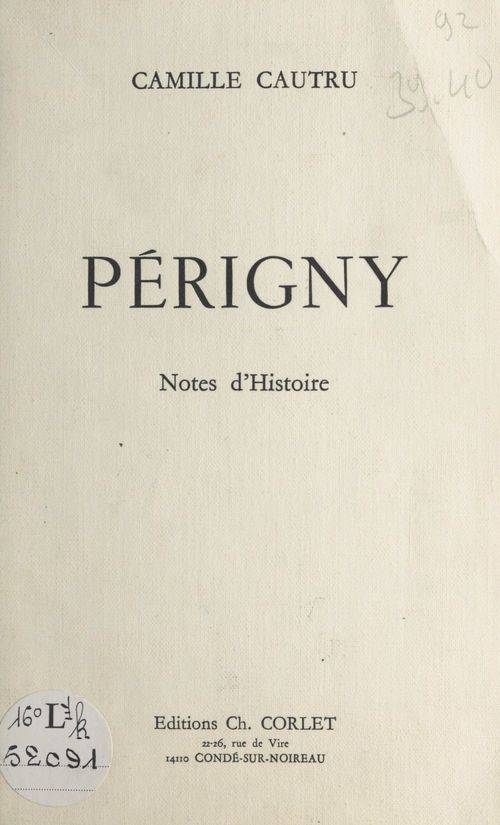 ebook cover of Périgny, by Camille Cautru