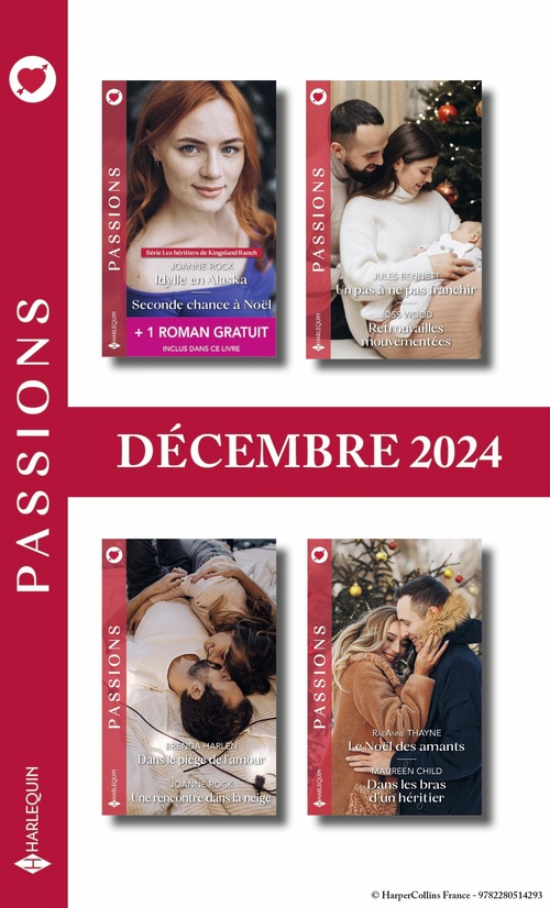 Couverture ebook de Pack mensuel Passions - 8 romans + 1 titre gratuit (Décembre 2024), de Collectif