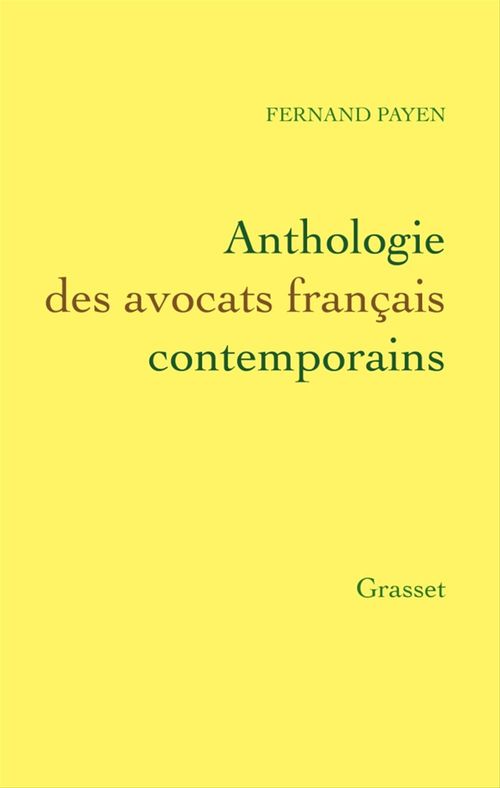 ebook cover of Anthologie des avocats français contemporains, by Fernand Payen