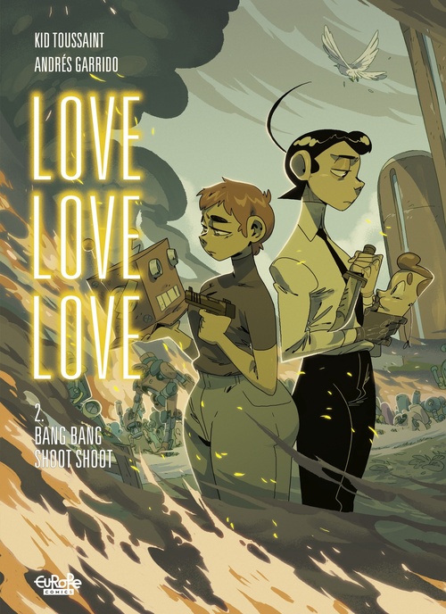 Couverture ebook de Love Love Love - Volume 2 - Bang Bang Shoot Shoot, de Kid Toussaint