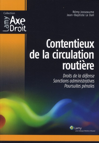 Couverture ebook de Contentieux de la circulation routière, de Rémy Josseaume, Jean-Baptiste Ledall