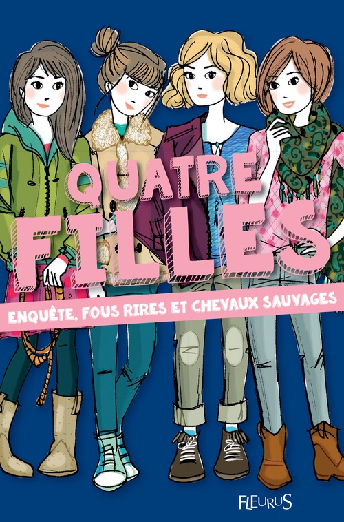 Couverture ebook de Enquête, fous rires et chevaux sauvages, de Charlotte Grossetête, Dorothée Jost