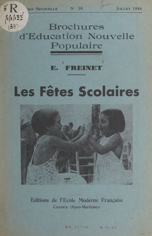 Couverture ebook de Les fêtes scolaires, de Elise Freinet