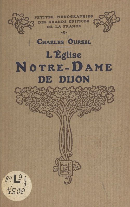 Couverture ebook de L'église Notre-Dame de Dijon, de Charles Oursel