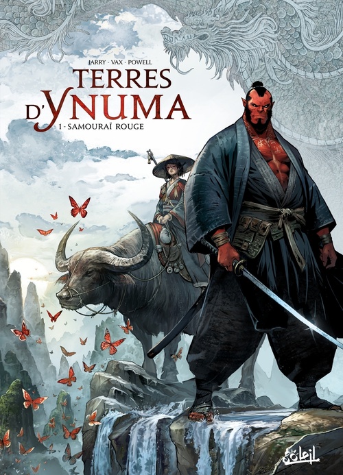 ebook cover of Terres d'Ynuma T01 - Samourai rouge, by Nicolas Jarry, Vax