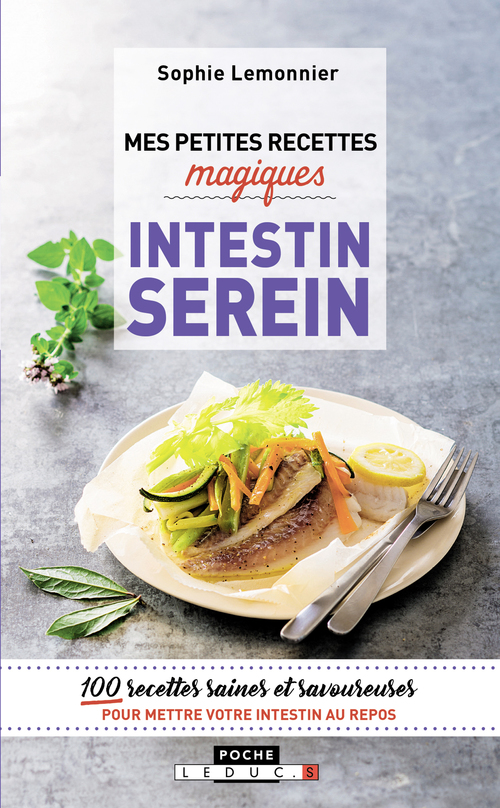 Couverture ebook de Mes petites recettes magiques - Intestin serein, de Sophie Lemonnier