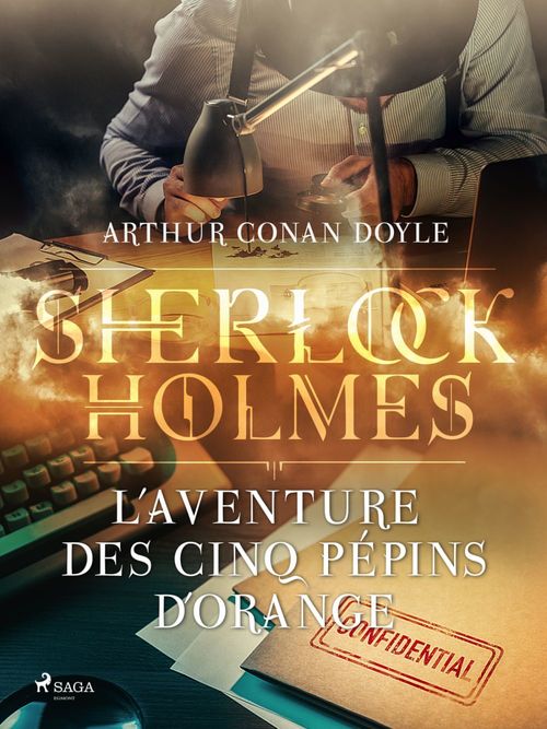 Couverture ebook de L'Aventure des Cinq Pépins d'Orange, de Arthur Conan Doyle