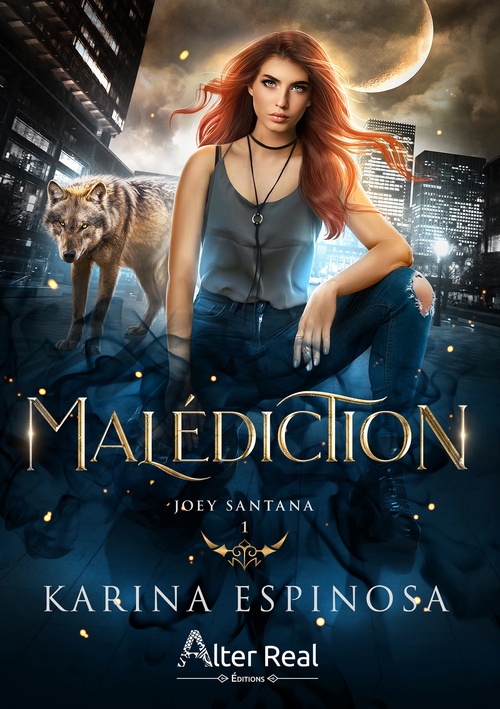 ebook cover of Malédiction, by Karina Espinosa