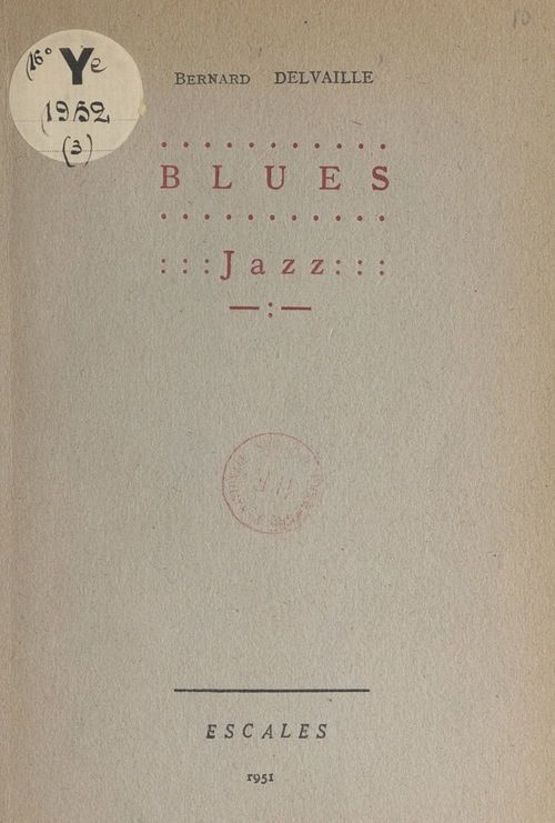 ebook cover of Blues. Jazz, by Bernard Delvaille