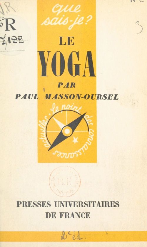 Couverture ebook de Le yoga, de Paul Masson-Oursel