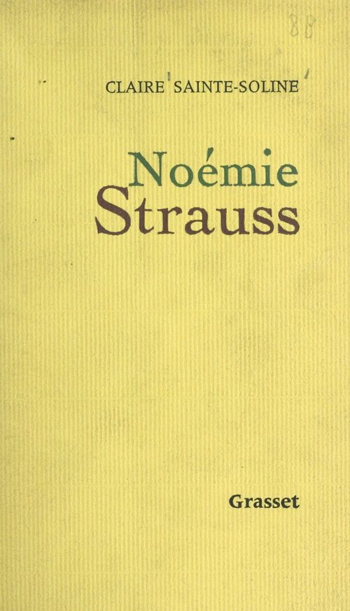 ebook cover of Noémie Strauss, by Claire Sainte-Soline