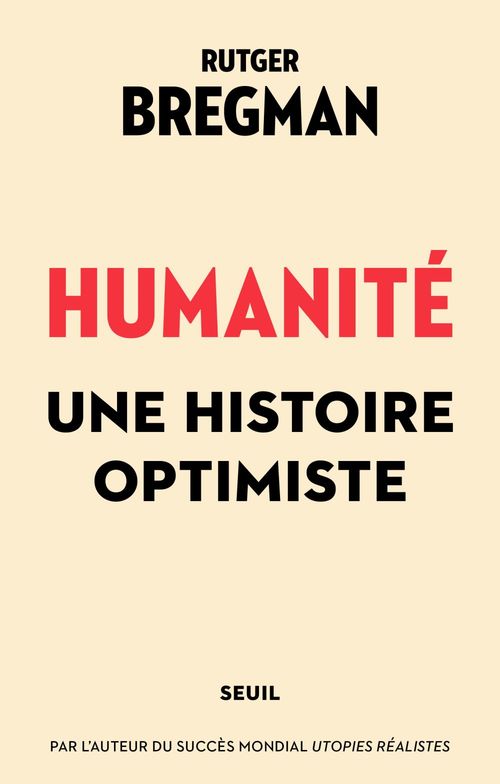 ebook cover of Humanité. Une histoire optimiste, by Rutger Bregman