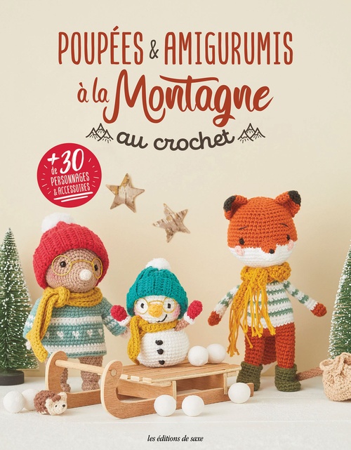 Couverture ebook de Poupées & amigurumis à la montagne au crochet, de Collectif
