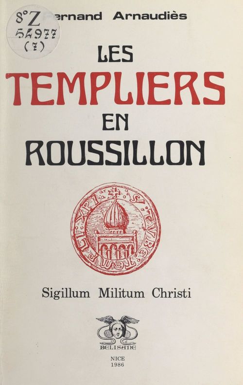 Couverture ebook de Les Templiers en Roussillon, de Fernand Arnaudies